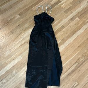 NWT Black silky dress